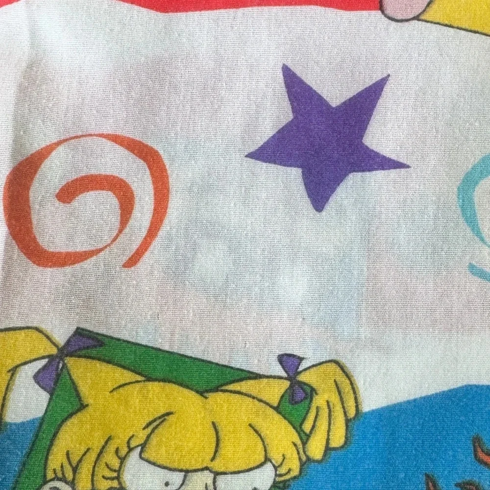 Vintage Rugrats twin bedding fitted and flat sheets y2k